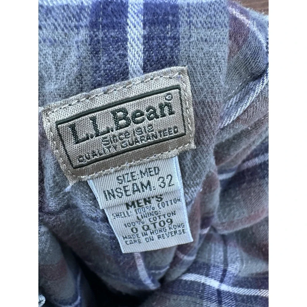 Vintage LL Bean Flannel Lined Hiking Zion Olive Green Pants Size 32x32‎